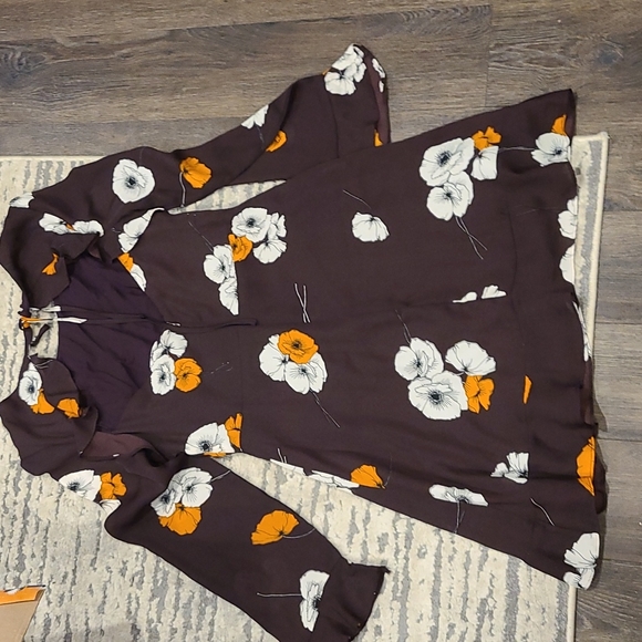 NWT Anthropologie cupcakes and cashmere Aubergine Leena Dress - Picture 7 of 7